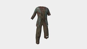 Zombie Clothing Color 02 - Undead Character Design 3D