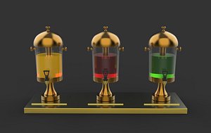 3D Juice Jar and Juice Dispenser 3D model
