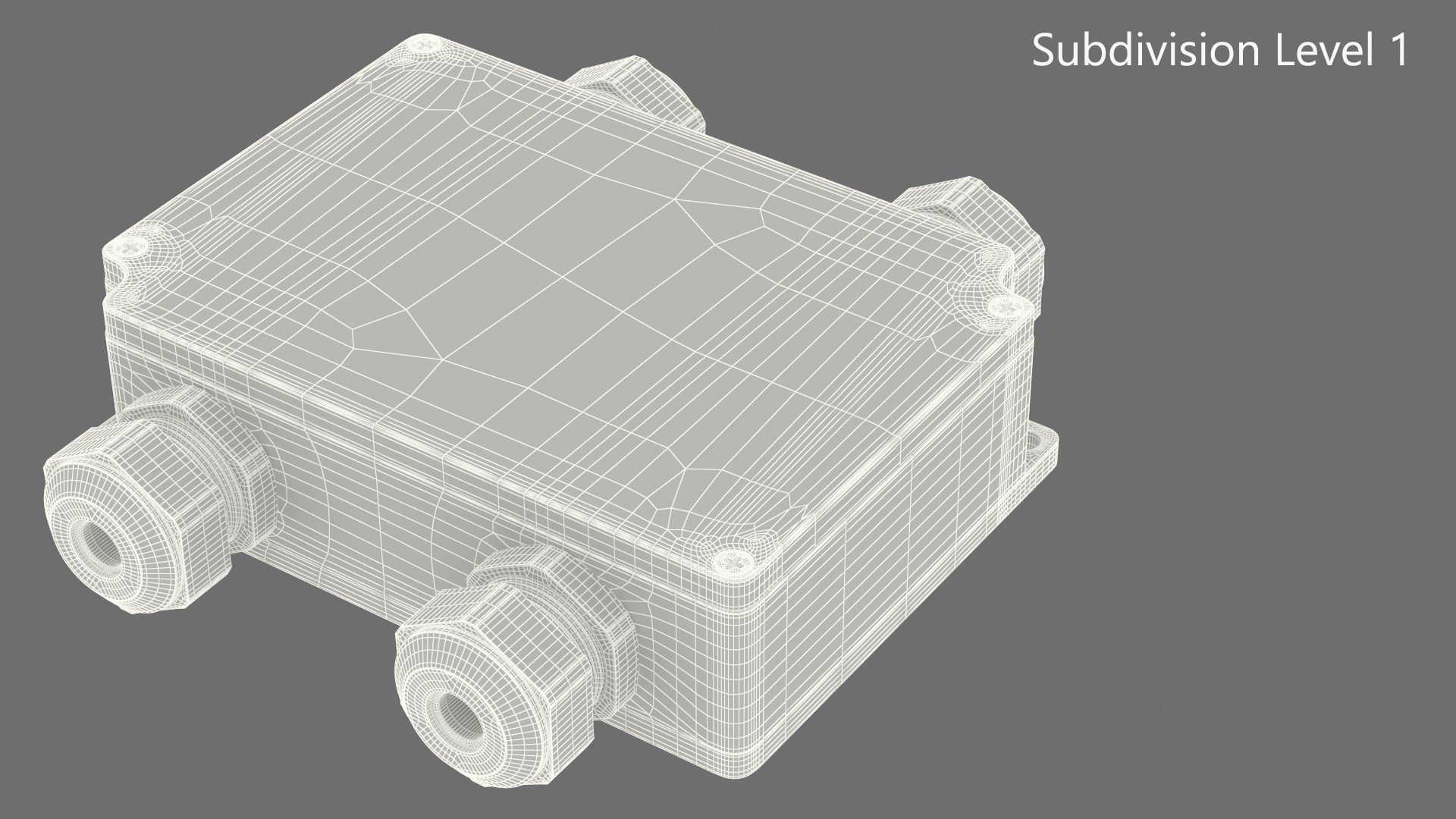 3D Black Closed Junction Box for 4 Wires https://p.turbosquid.com/ts-thumb/SW/IKra1R/2i/blackclosedjunctionboxfor4wiresmb3dmodel013/jpg/1654615146/1920x1080/fit_q87/45b7c11ddb46f5071ee04ead128ae7666856db8e/blackclosedjunctionboxfor4wiresmb3dmodel013.jpg