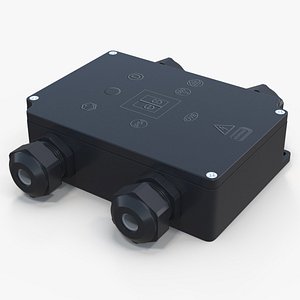 Black Closed Junction Box for 4 Wires