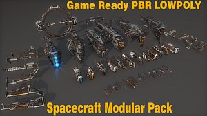 3D model Mega Spacecraft Modular Pack