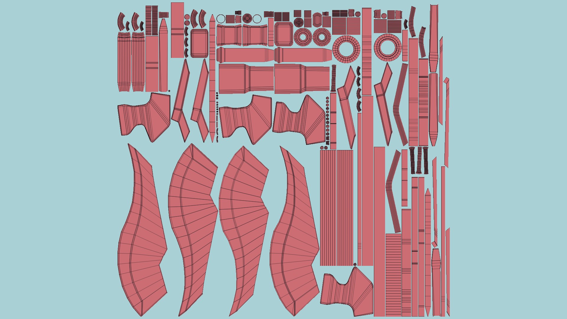 3D SciFi War Axe B02 White Blue - Sci Fi Weapon Design - TurboSquid 1979383