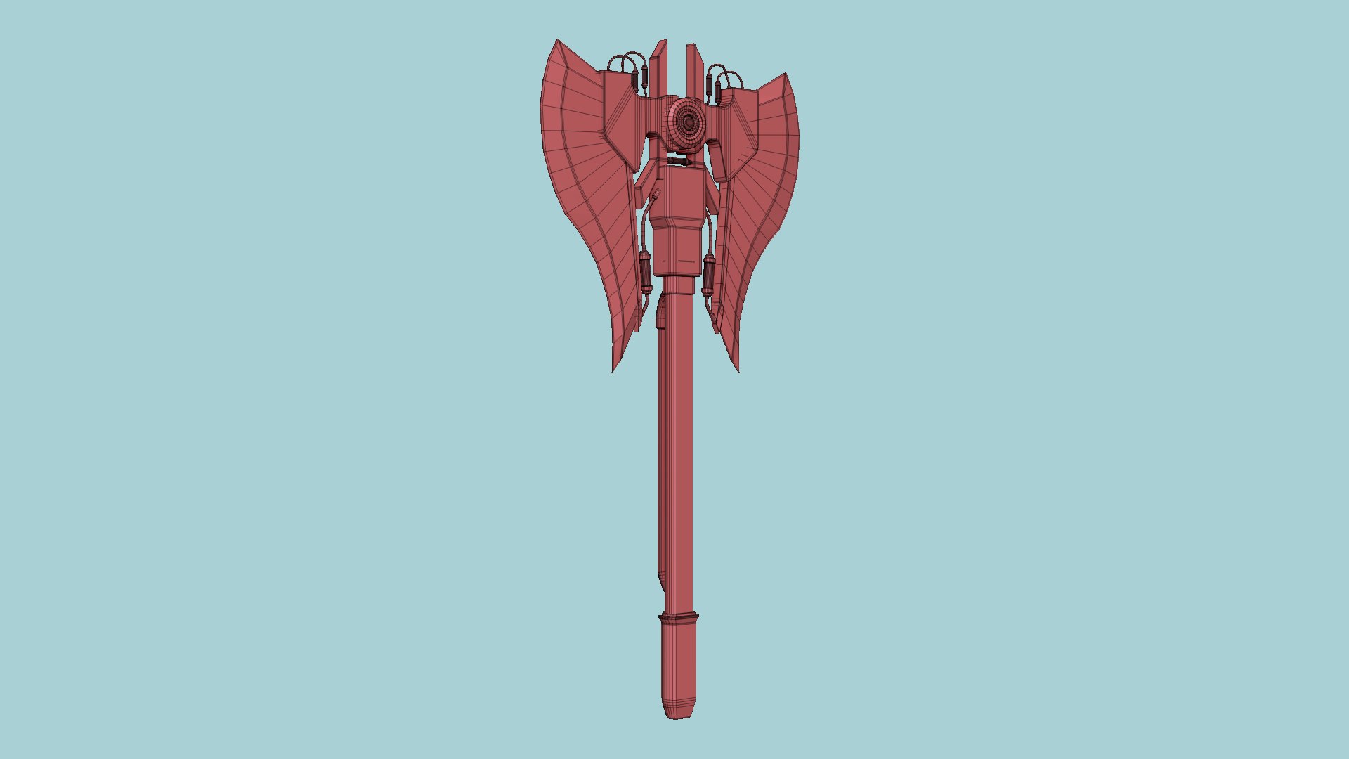 3D SciFi War Axe B02 White Blue - Sci Fi Weapon Design - TurboSquid 1979383
