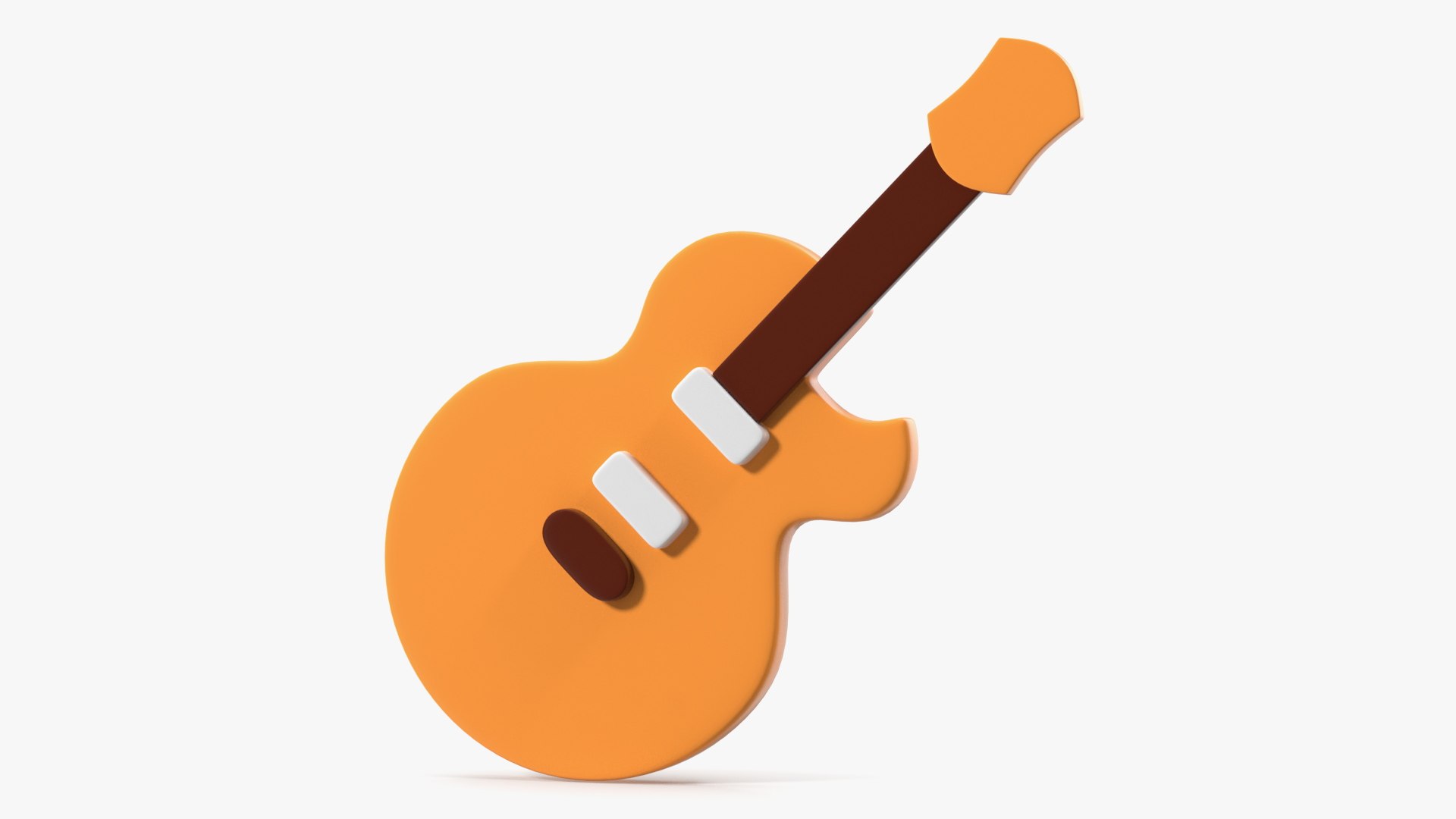 Guitar Emoji 3D model preview