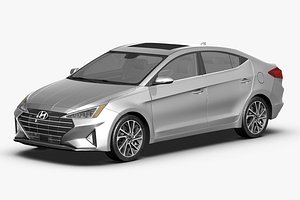 3D hyundai 2019 elantra model