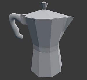 free coffee maker moka 3d model