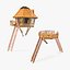 Wooden Playground Constructions Collection 3D model