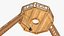 Wooden Playground Constructions Collection 3D model
