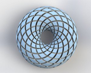 Rodin Coil Torus STL 12 INCHES Diameter Coil  iToroid Vortex Wave Field Generator  Coil 2 x  12 wire 3D