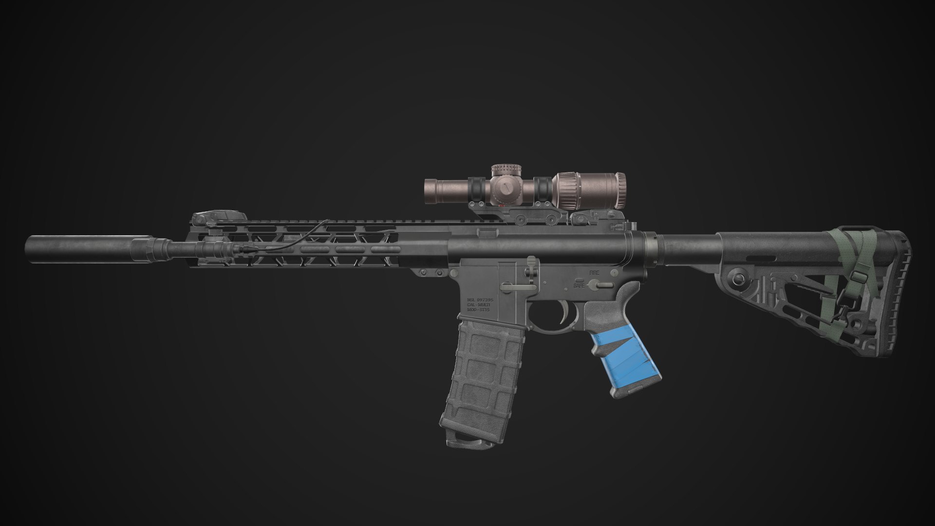 3D Ready Ar-15 Rifle - TurboSquid 1703935