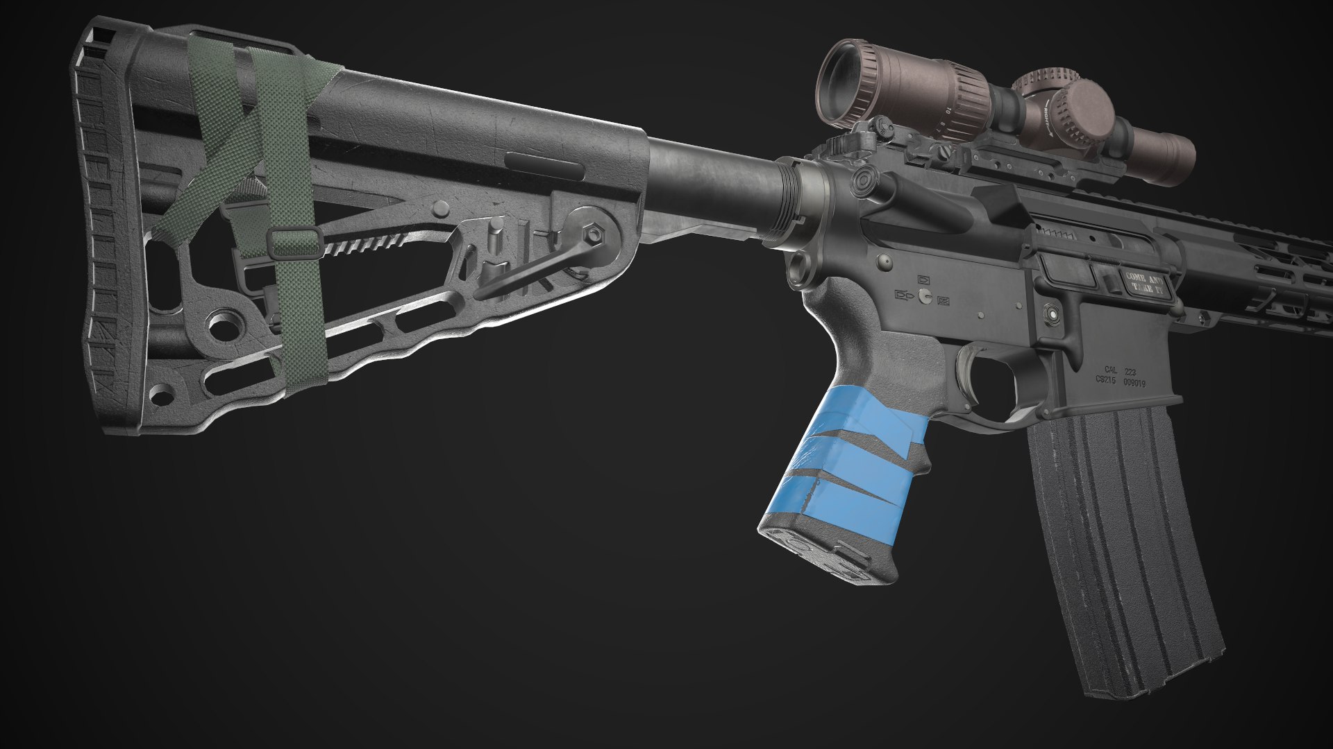 3D Ready Ar-15 Rifle - TurboSquid 1703935