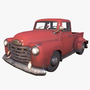 3D model Cartoon Pick-Up Truck
