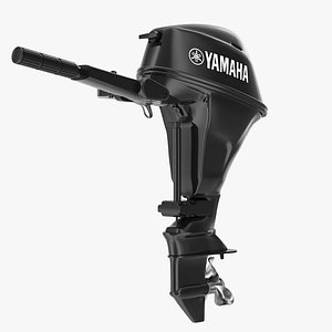3D Yamaha V8 Outboard Engine