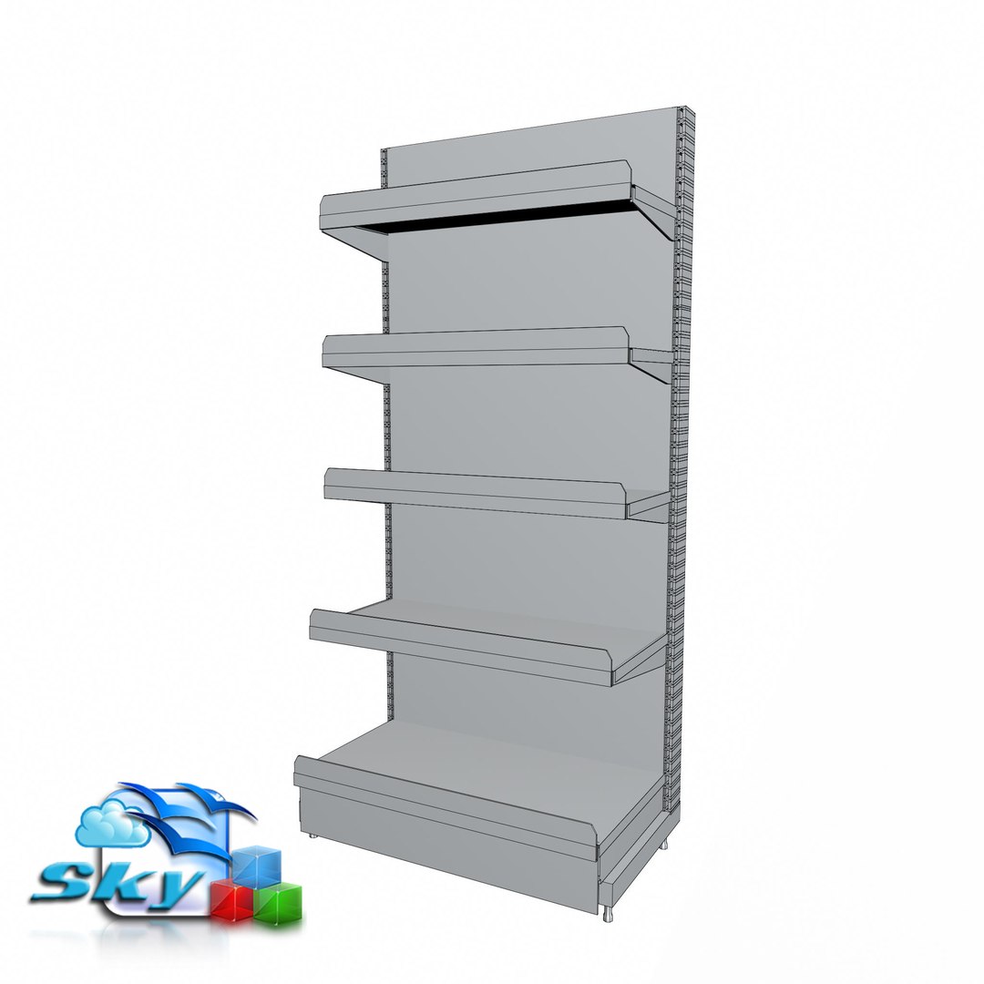 3d Product Wall Racks Model
