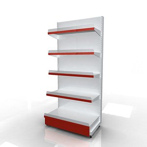 3d product wall racks model