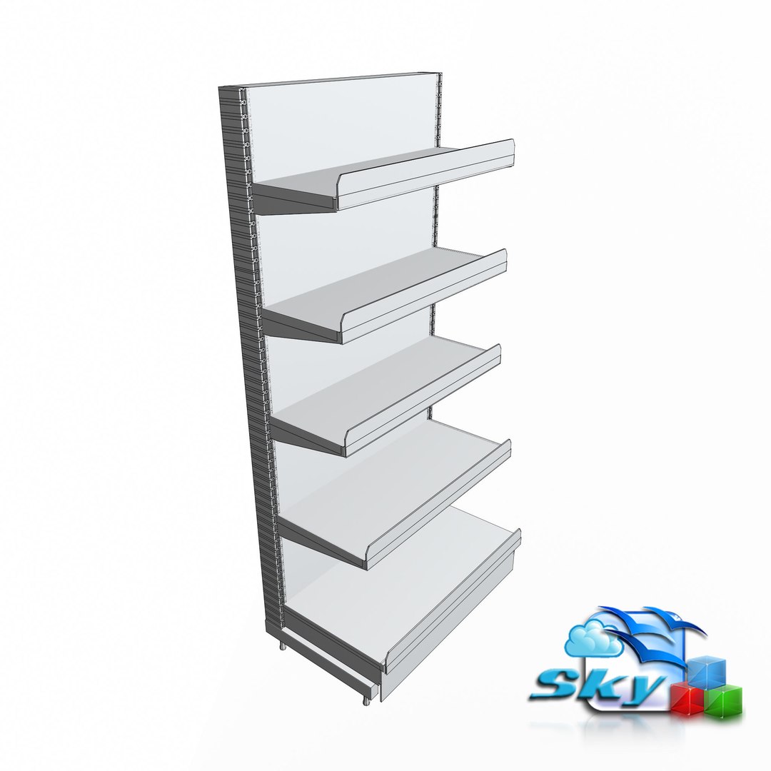 3d Product Wall Racks Model