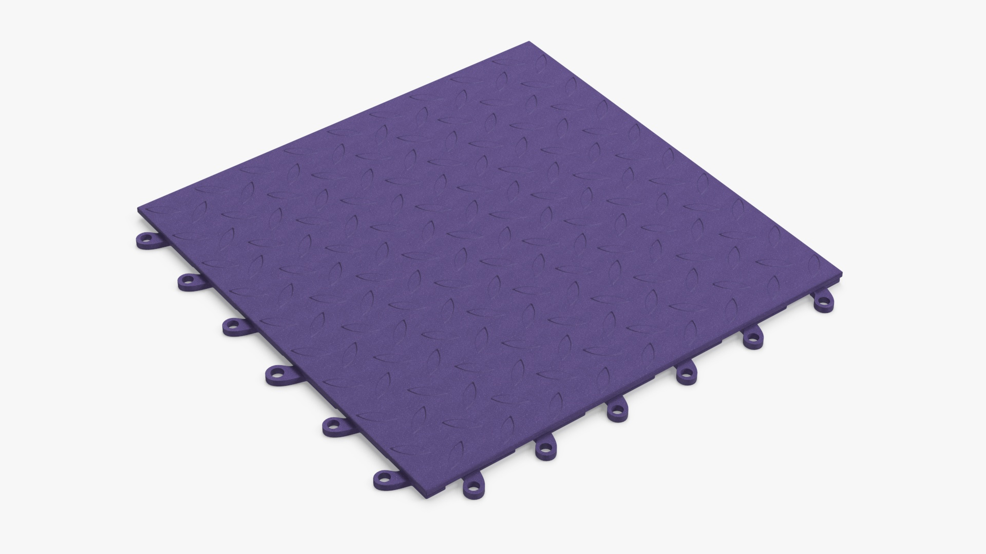 3D Connectable Floor Mat Tile Blue - TurboSquid 2234697