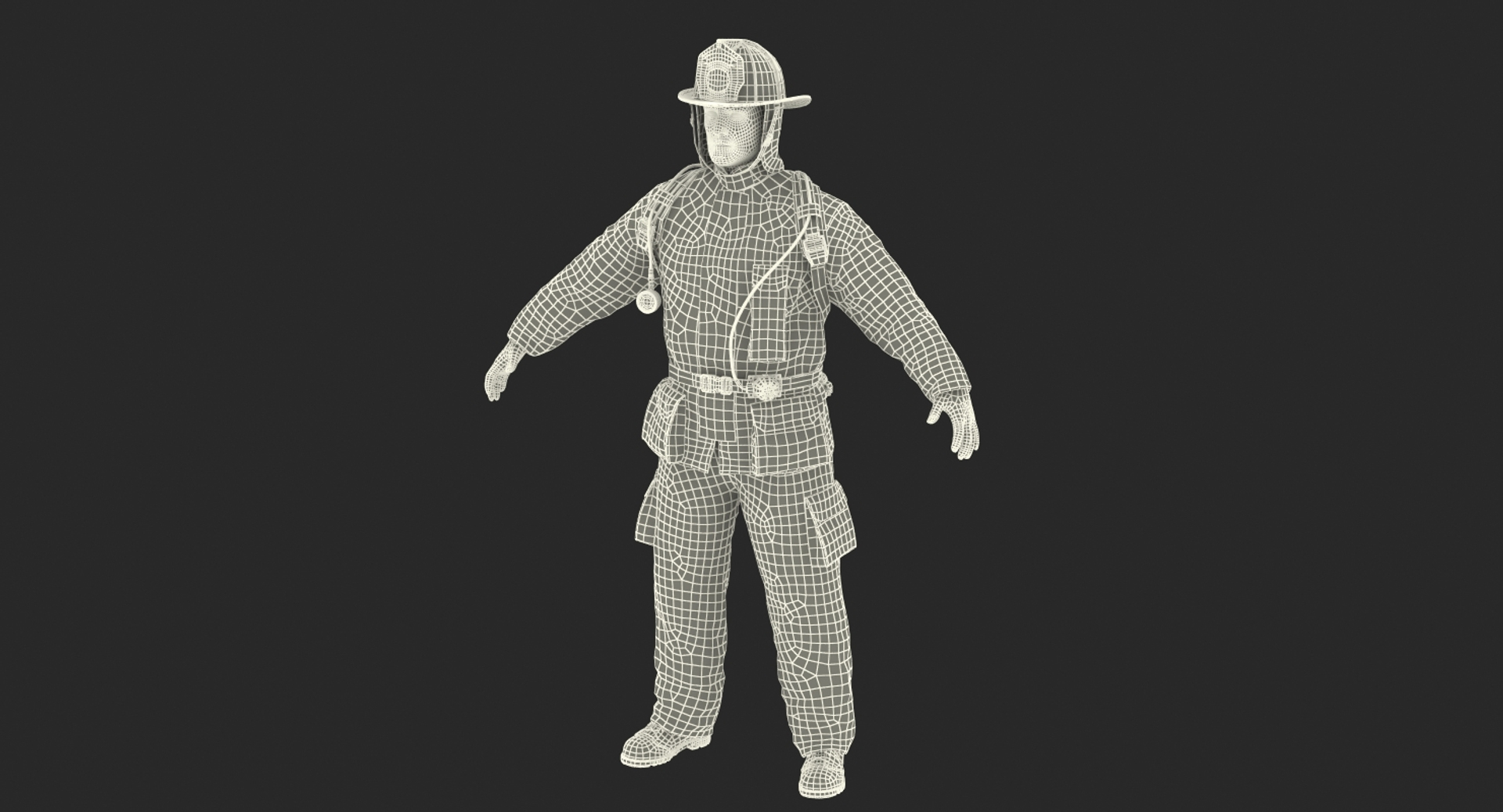 Firefighter Rigged 3D Model - TurboSquid 1181502