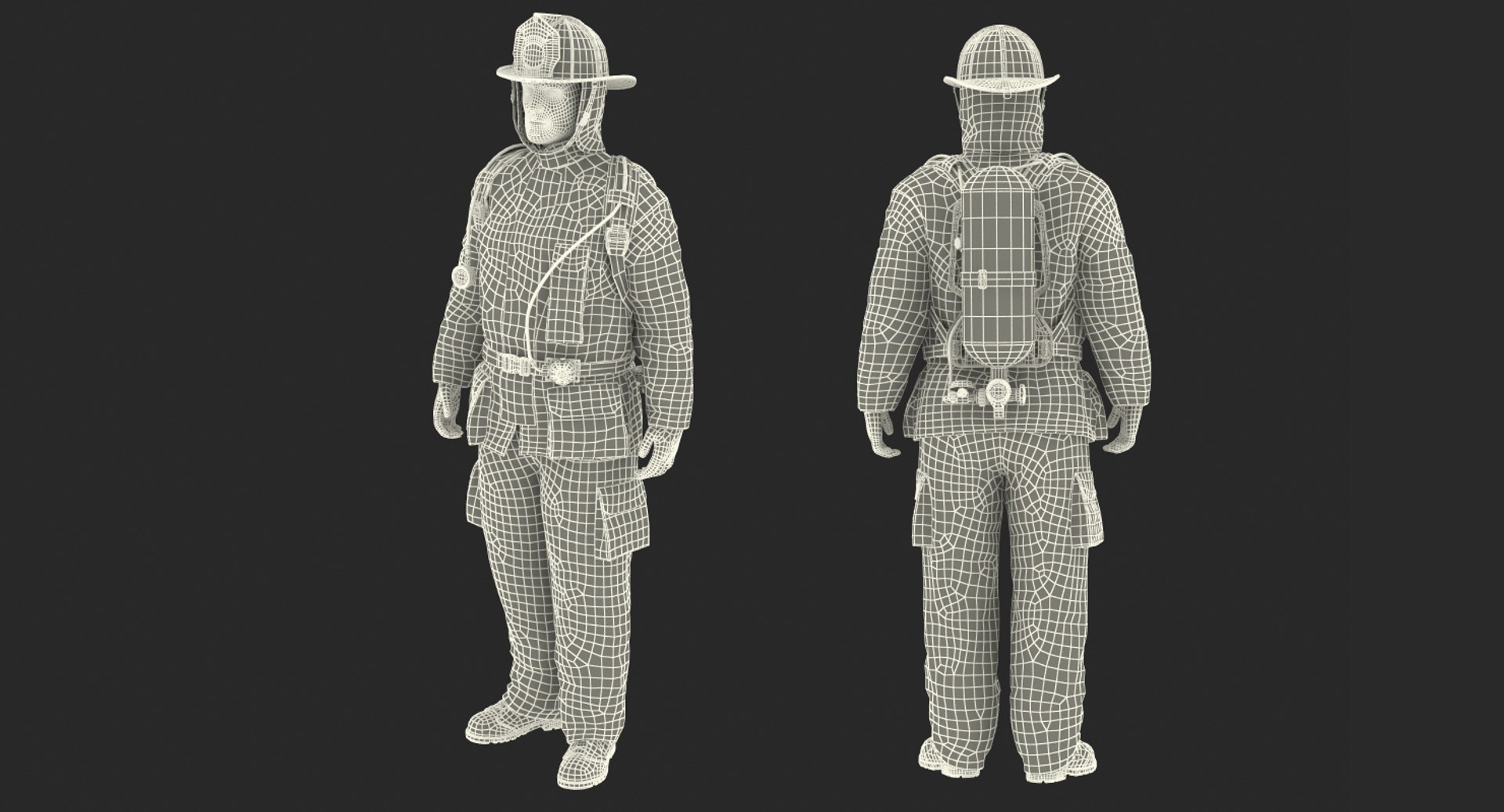 Firefighter Rigged 3D Model - TurboSquid 1181502