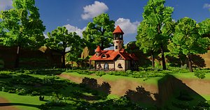 House 8 With Environment 3D