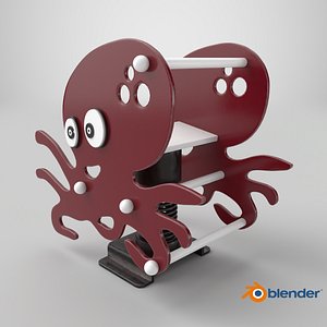 Squid swing rider 3D Model PBR Textured 4K