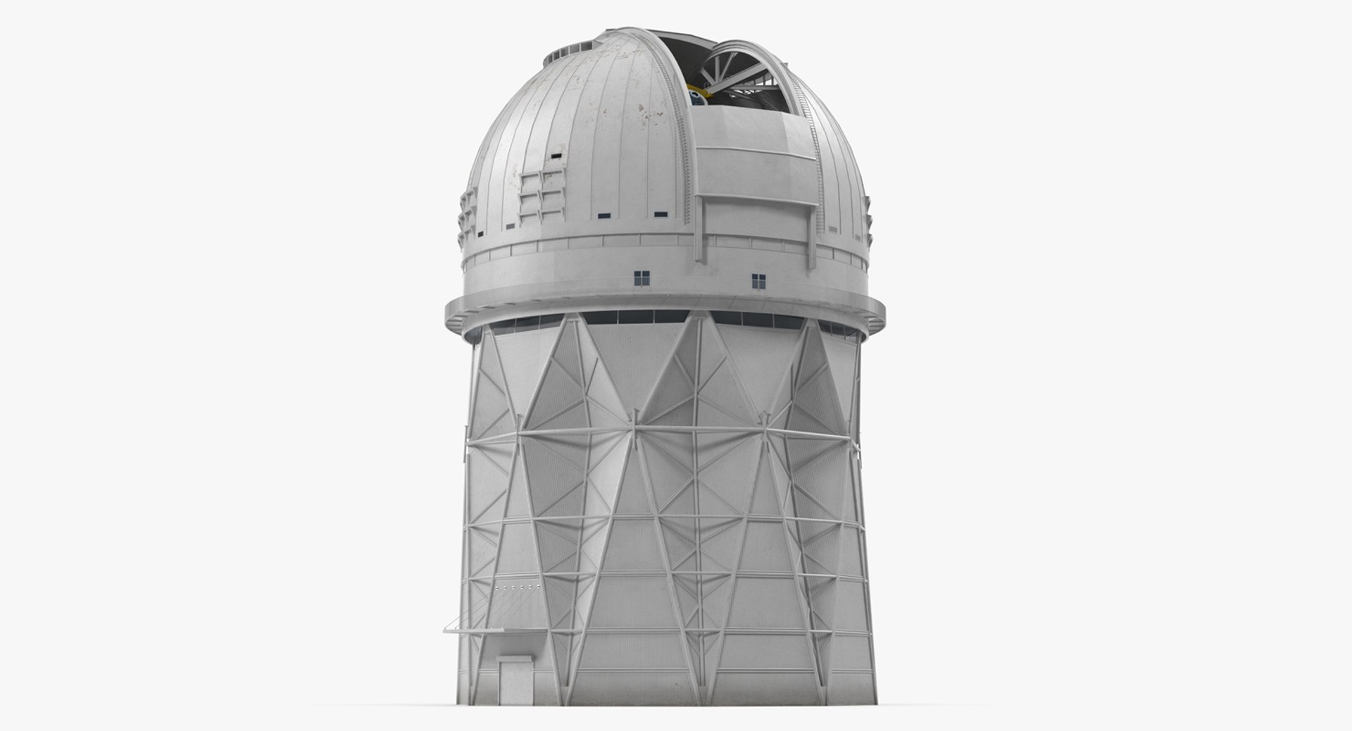 Kitt Peak National Observatory Building Rigged 3D Model 3D model preview