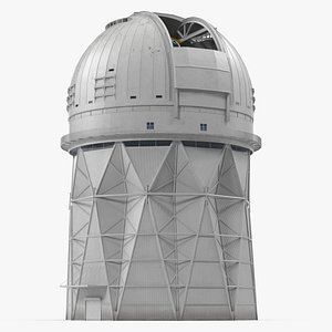 Kitt Peak National Observatory Building Rigged 3D Model