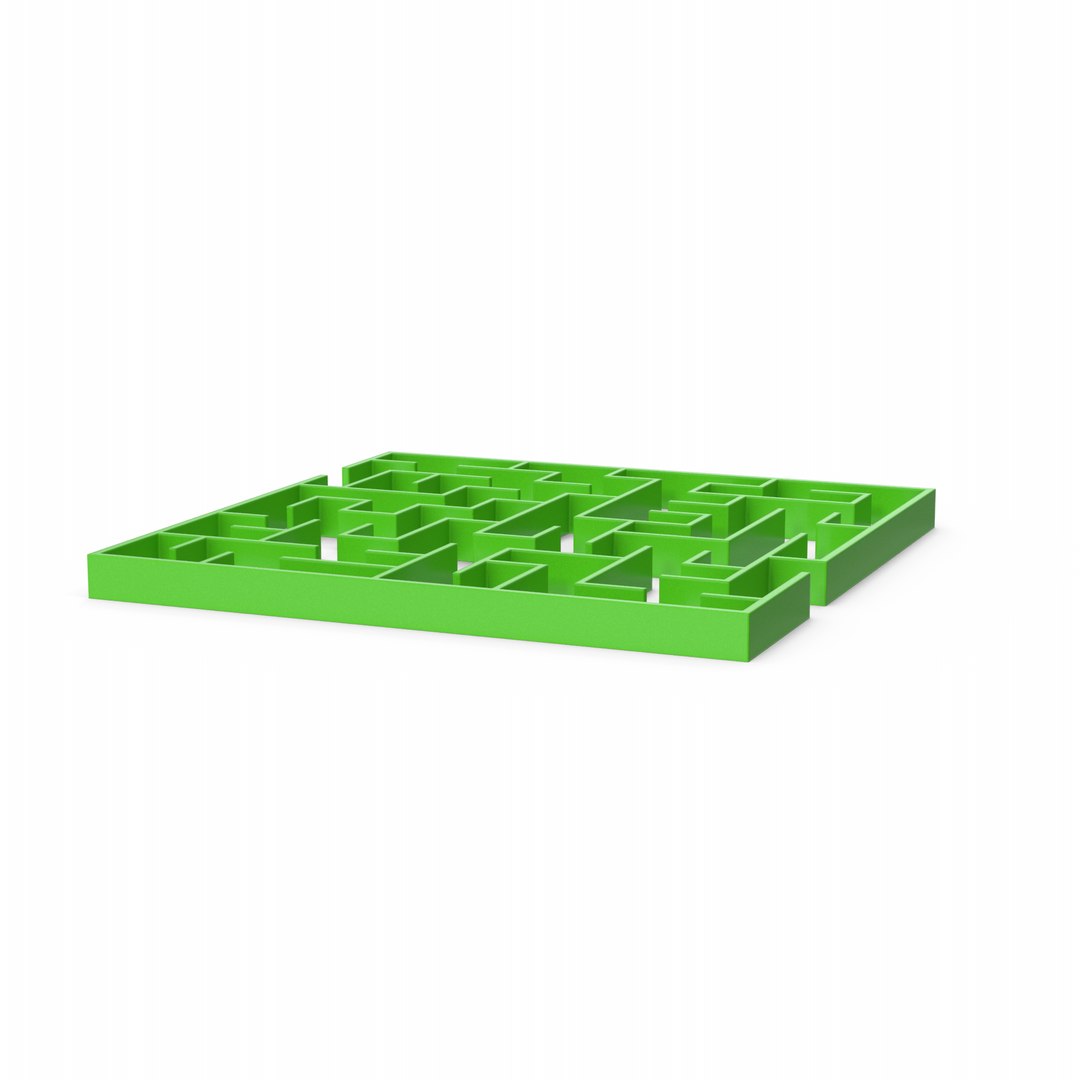 3D Green Maze Model - TurboSquid 2209941