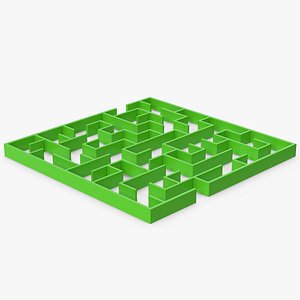 3D Green Maze model