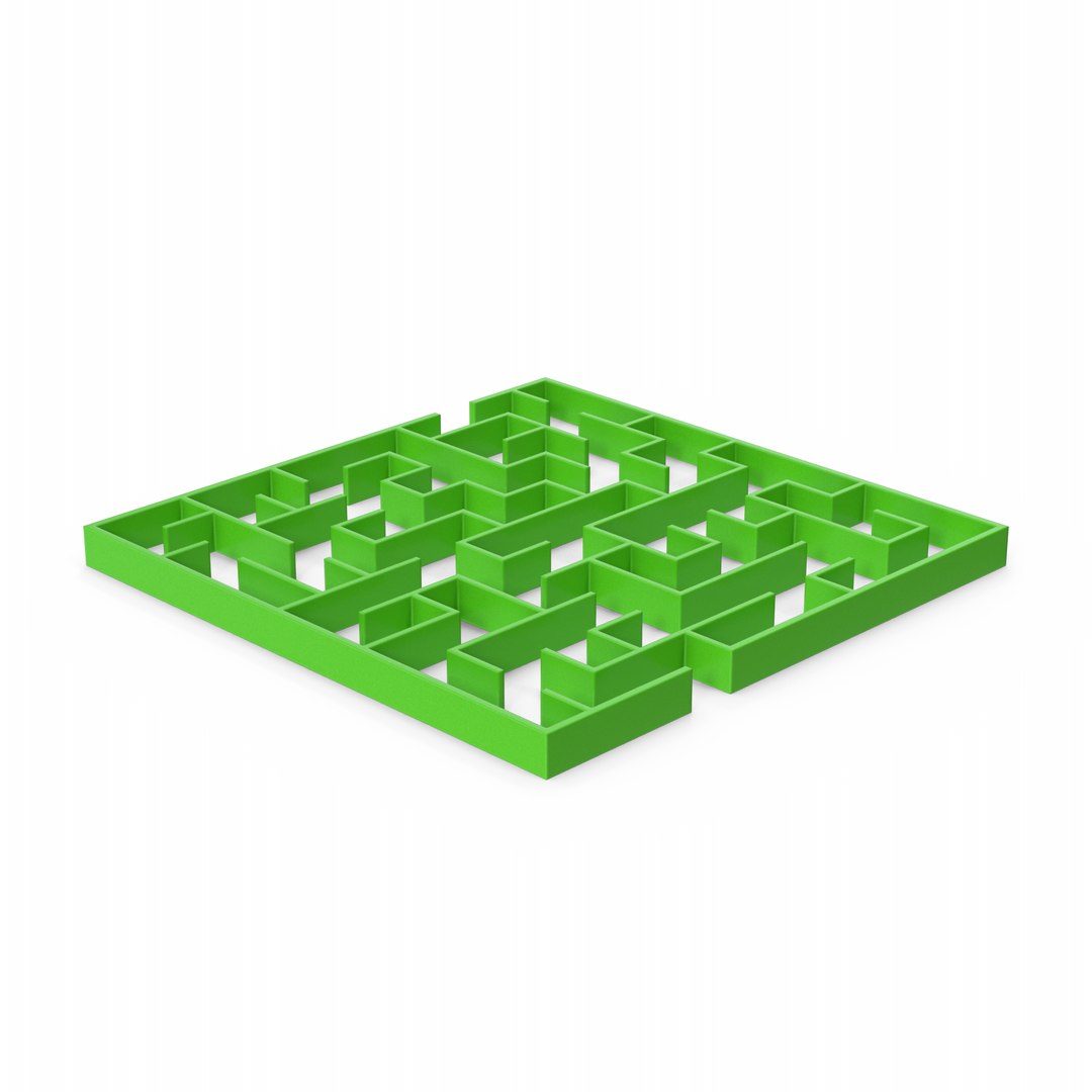 3D Green Maze Model - TurboSquid 2209941