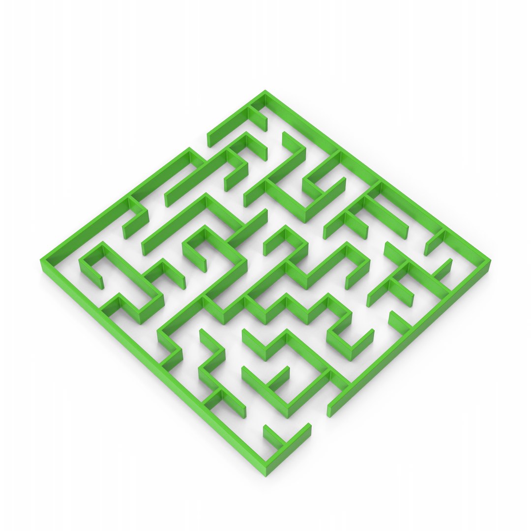 3D Green Maze Model - TurboSquid 2209941