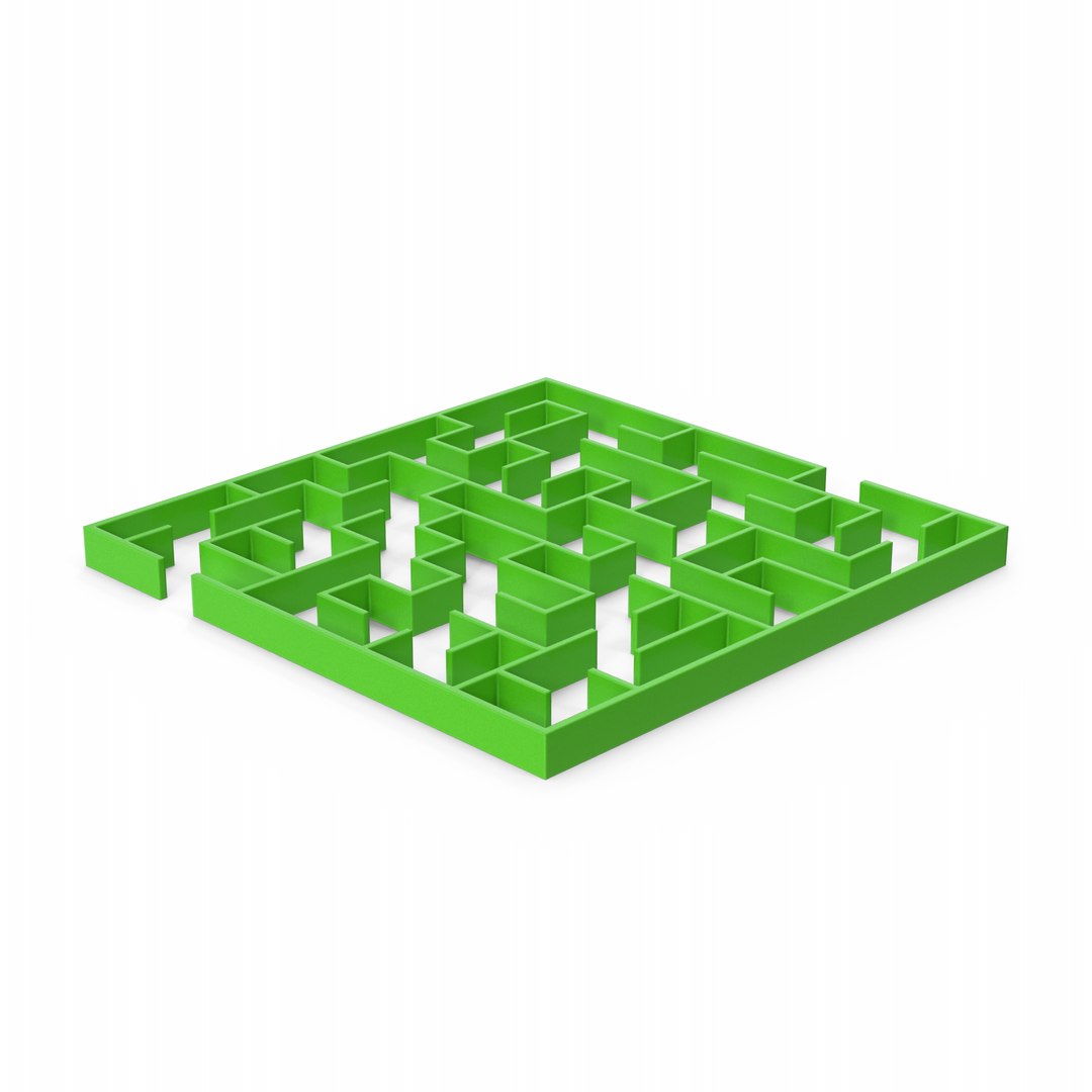 3D Green Maze Model - TurboSquid 2209941