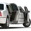c4d stretch car limousine white