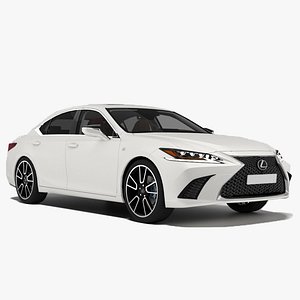 Lexus ES 350 F Sport Luxury Sports Sedan 2024 3D