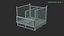 Collapsible Mesh Metal Pallet Cage 3D model