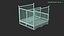 Collapsible Mesh Metal Pallet Cage 3D model