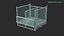 Collapsible Mesh Metal Pallet Cage 3D model