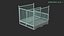 Collapsible Mesh Metal Pallet Cage 3D model