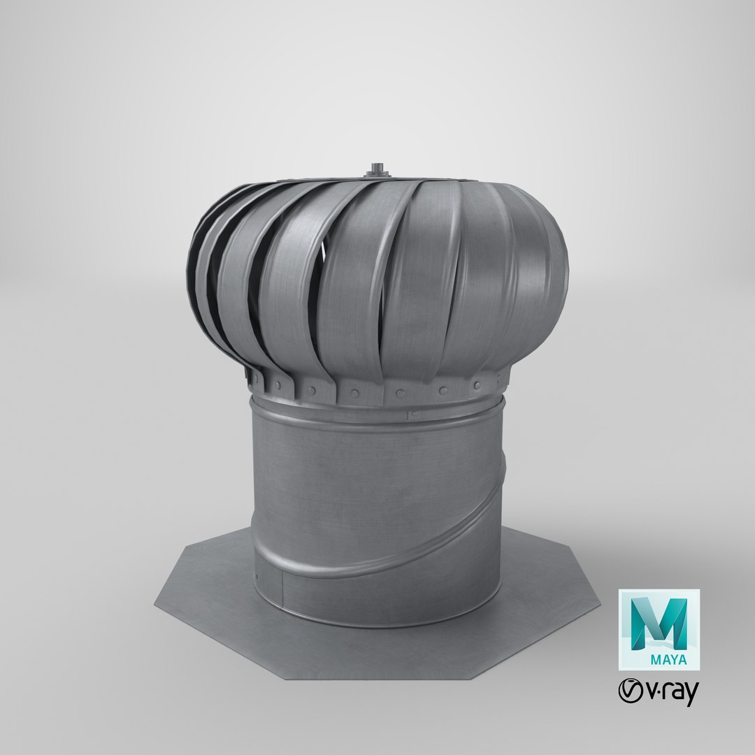 3D roof turbine vent model https://p.turbosquid.com/ts-thumb/SX/DsRYJN/BP/stemcell_maya_vray_render/png/1632813167/1920x1080/fit_q87/2d4adbc62d2758f76a6857a8190a705992215922/stemcell_maya_vray_render.jpg