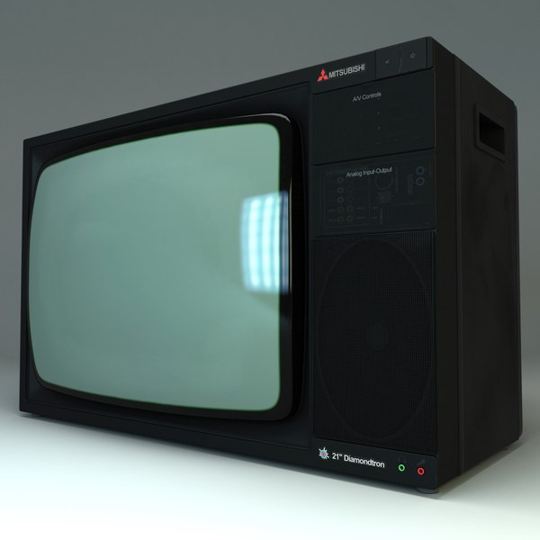 90年代三菱ブラウン管テレビ3Dモデル - TurboSquid 969540