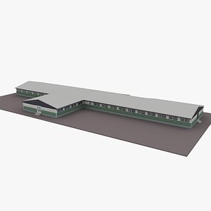 3D european building 24 model