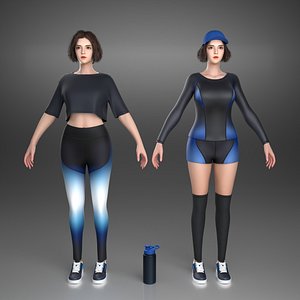 Gym Wear 3D Model Collection  Athletic Apparel STL Pack 3D model