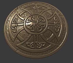 shield celtic print 3D model