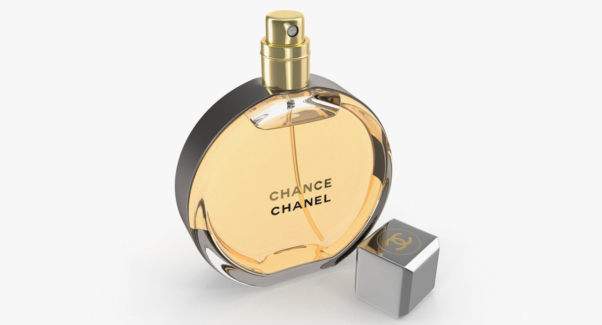 Chanel Chance Eau Tendre Parfum Bottle ~ 3D Model #91527466