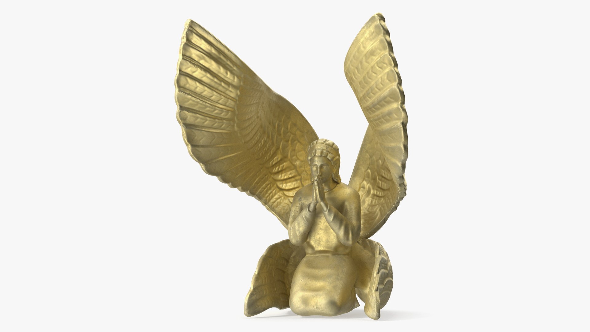 Praying Seraph Figure for  Print 3D model preview