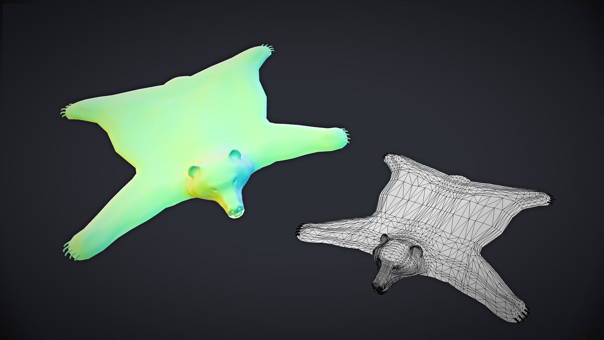 Bear Rug 2k Animation Model - TurboSquid 1687562