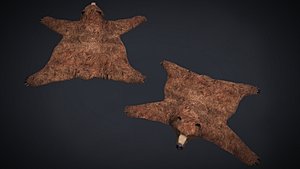 bear rug 2k animation model