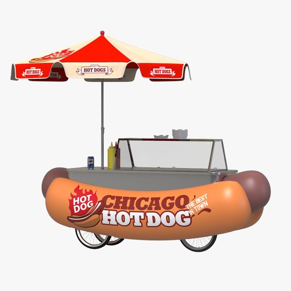 hot dog cart 3D model