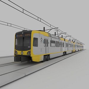 Kinkisharyo P3010 Expo Line LA Metro 3D model
