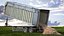 Combine Harvester Trailer Dirty Rigged 3D Model